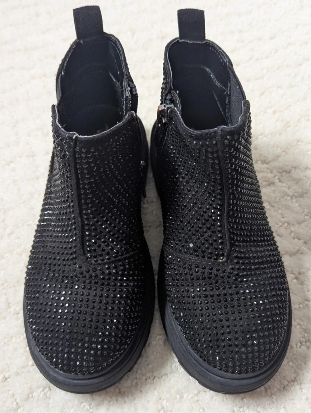 NINA kids Prisila 2 boots Size 11 girls Black